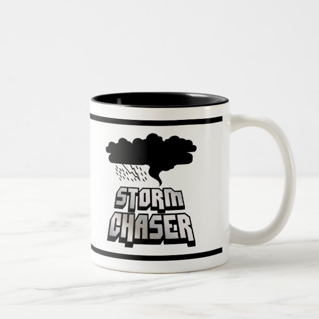 De Café Em Dois Tons Caneca do caçador da tempestade (Direita)