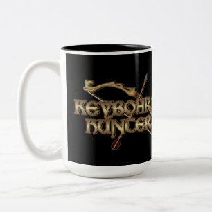 De Café Em Dois Tons Caneca do caçador MMORPG do teclado