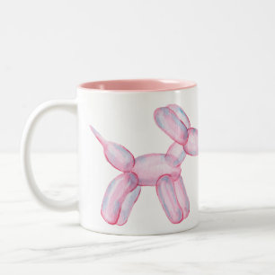 De Café Em Dois Tons Caneca do Cachorro Balão