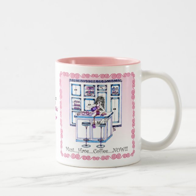 De Café Em Dois Tons CANECA do "café" (Direita)