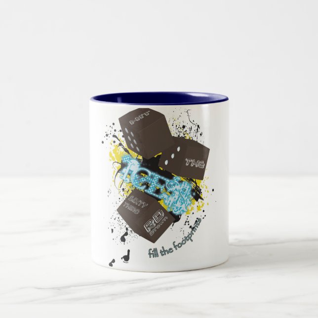 De Café Em Dois Tons caneca do caffee (Centro)