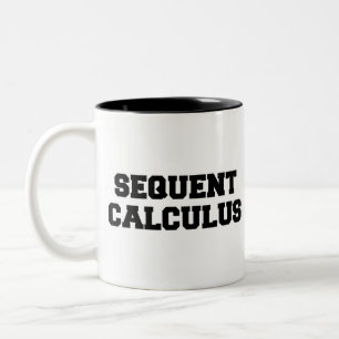 De Café Em Dois Tons Caneca do cálculo Sequent