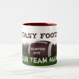 De Café Em Dois Tons Caneca do campeão do futebol da fantasia