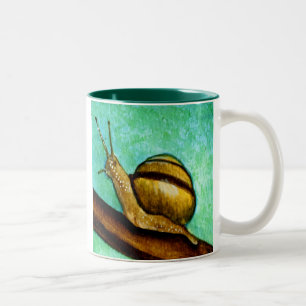 De Café Em Dois Tons Caneca do caracol 1