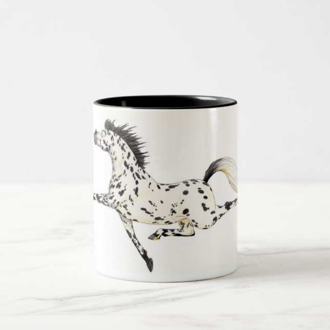 De Café Em Dois Tons Caneca do cavalo do Appaloosa (Centro)