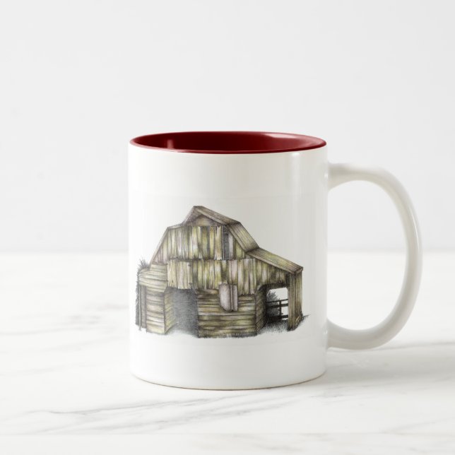 De Café Em Dois Tons Caneca do Celeiro (Direita)