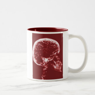 De Café Em Dois Tons caneca do cérebro