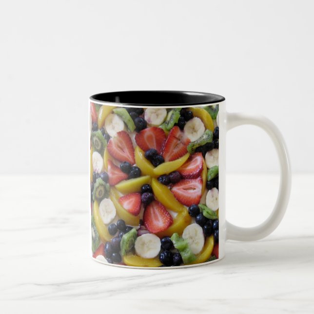 De Café Em Dois Tons Caneca do céu da torta (grande) (Direita)