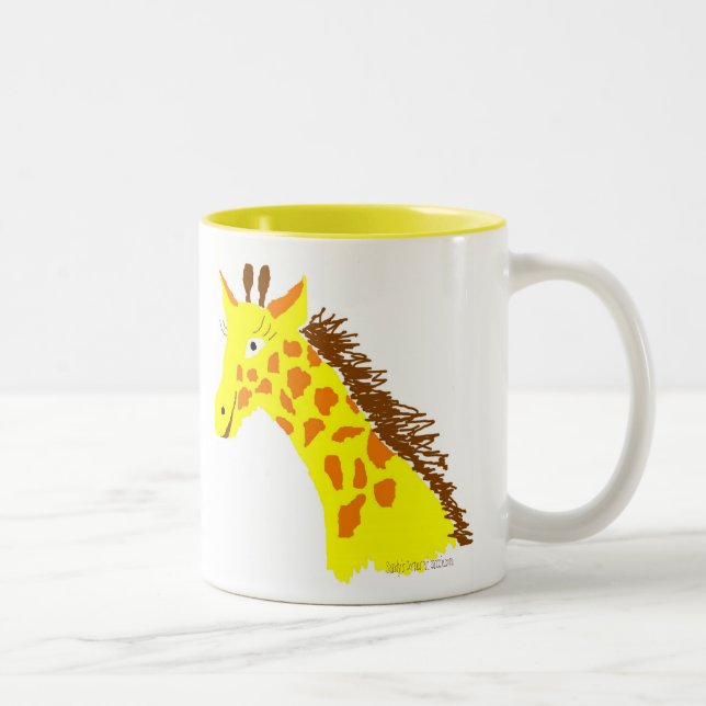 De Café Em Dois Tons Caneca do chocolate quente do girafa (Direita)