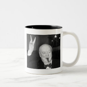 De Café Em Dois Tons caneca do churchill