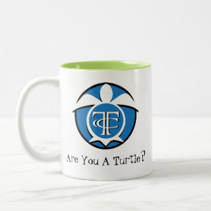 De Café Em Dois Tons Caneca do clube da tartaruga