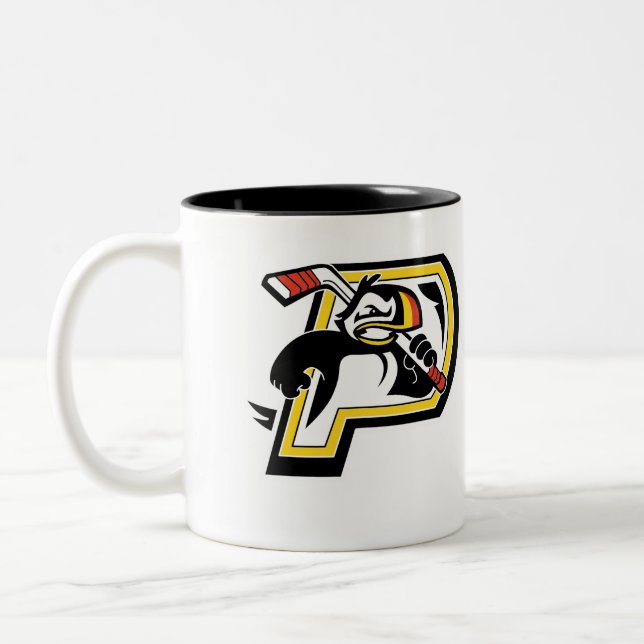 De Café Em Dois Tons Caneca do clube do hóquei dos papagaio-do-mar (Esquerda)