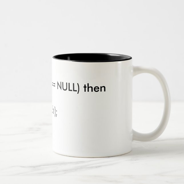 De Café Em Dois Tons Caneca do código do programa (Direita)