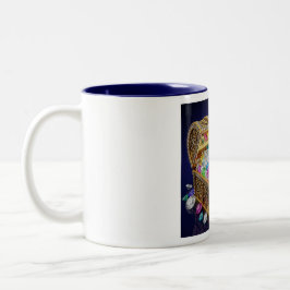 De Café Em Dois Tons Caneca do Cofre do Tesouro