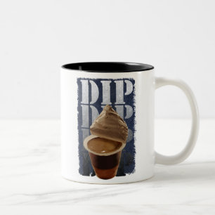 De Café Em Dois Tons Caneca do copo do pudim