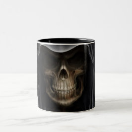 De Café Em Dois Tons caneca do crânio