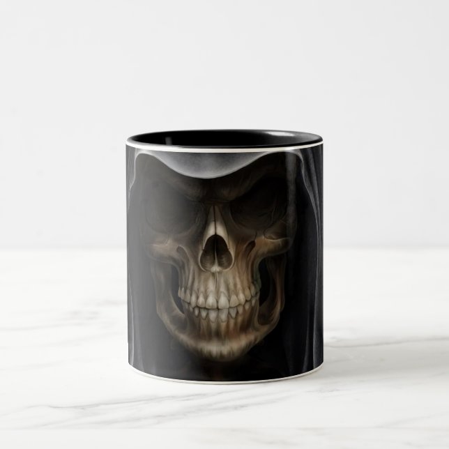 De Café Em Dois Tons caneca do crânio (Centro)