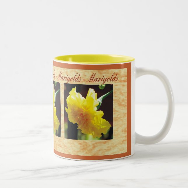 De Café Em Dois Tons Caneca do cravo-de-defunto (Direita)