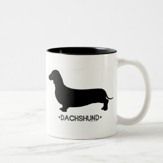 De Café Em Dois Tons Caneca do Dachshund