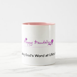 De Café Em Dois Tons Caneca do dente-de-leão da fralda