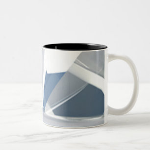 De Café Em Dois Tons Caneca do design da arte abstracta