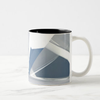De Café Em Dois Tons Caneca do design da arte abstracta