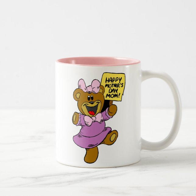 De Café Em Dois Tons Caneca do dia das mães (Direita)