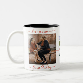De Café Em Dois Tons Caneca do Dia das Mães Spring Meadow Wildflowers