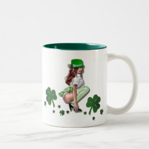 De Café Em Dois Tons Caneca do dia do St. Patricks