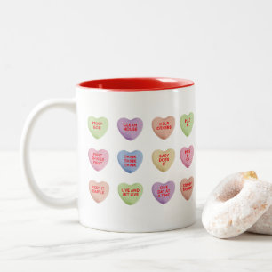 De Café Em Dois Tons Caneca do Dia dos Namorados da Sobriedade com Cora
