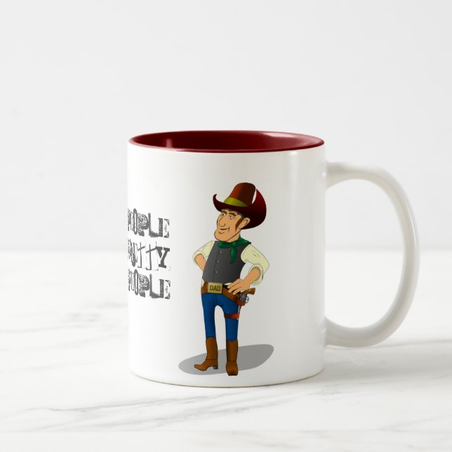 De Café Em Dois Tons Caneca do dia dos pais (Direita)