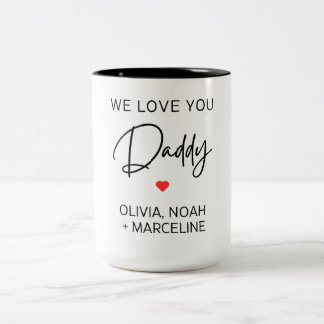 De Café Em Dois Tons Caneca do Dia dos Pais com Nome Personalizado para