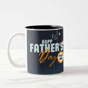 De Café Em Dois Tons Caneca do Dia dos Pais 'Melhor Pai do Mundo' - Pre