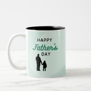 De Café Em Dois Tons Caneca do Dia Feliz do Pai