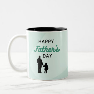 De Café Em Dois Tons Caneca do Dia Feliz do Pai