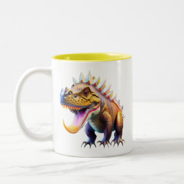 De Café Em Dois Tons Caneca do Dinossauro legal