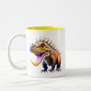De Café Em Dois Tons Caneca do Dinossauro legal