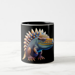 De Café Em Dois Tons Caneca do Dinossauro legal
