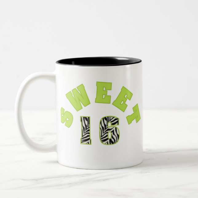 De Café Em Dois Tons Caneca do doce 16 (Esquerda)