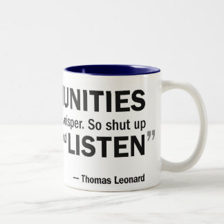 De Café Em Dois Tons caneca do Dois-tom - 'as oportunidades não batem…