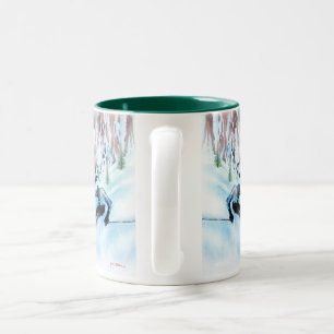 De Café Em Dois Tons Caneca do Dois-Tom da "concentração"