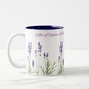 De Café Em Dois Tons Caneca do Dois-Tom da lavanda