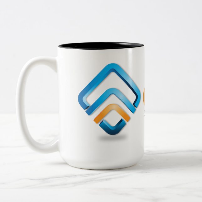 De Café Em Dois Tons caneca do Dois-Tom e107 (Esquerda)