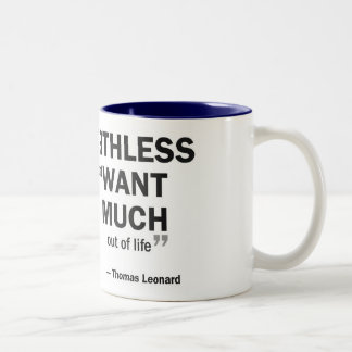 De Café Em Dois Tons caneca do Dois-tom - 'treinar é sem valor àqueles…