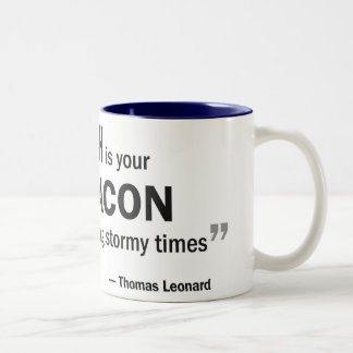 De Café Em Dois Tons caneca do Dois-tom - 'um treinador é sua baliza… "