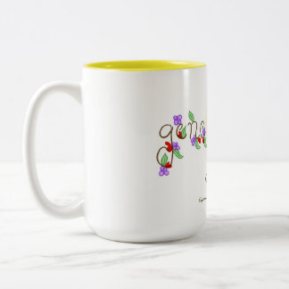 De Café Em Dois Tons Caneca do doodle do divertimento