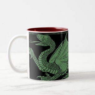 De Café Em Dois Tons Caneca do dragão