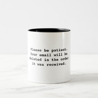 De Café Em Dois Tons Caneca do email do escritório