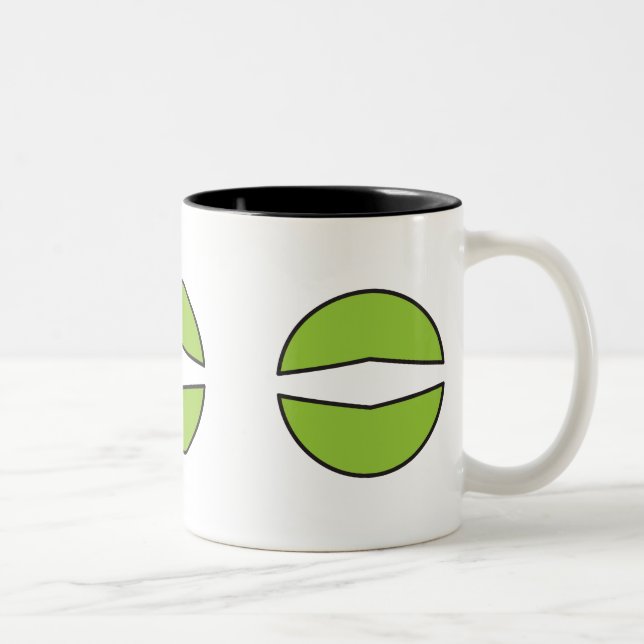 De Café Em Dois Tons Caneca do ERUDITO (customizável) (Direita)