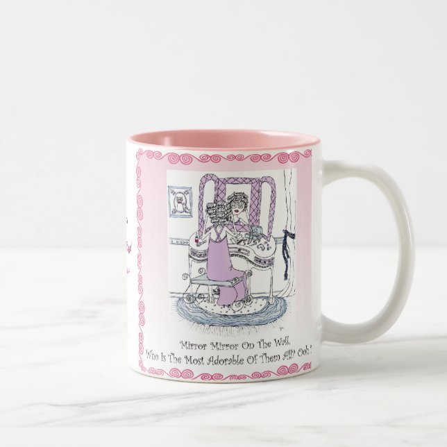 De Café Em Dois Tons CANECA do espelho do espelho (Direita)